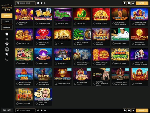Jackpot Town Casino Games